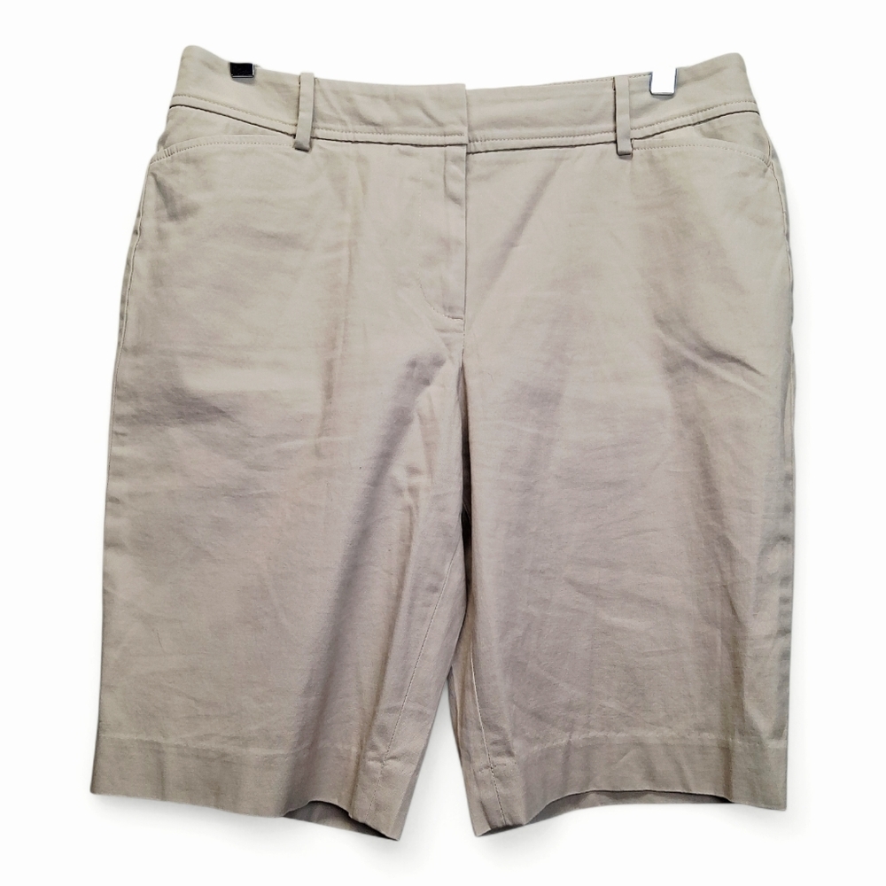 Talbots Perfect Shorts Women's Classic Twine Color Bermuda Shorts 10" Size 6